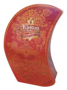 Кинтон чай Месяц Клубника со сливками Half moon ж/б 100гр  ―  аутентичный чай из Китая и Цейлона 